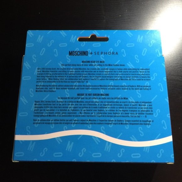 Moschino x Sephora Bear Eye Mask (BNIB) - Picture 5 of 5